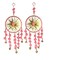 Ring Wall Hanging Woollen Stuffed Rajasthani Traditional Handicraft Set of 2 Wall Art Hanging Wind Chime Decorative Showpiece Diwali Gift Latkan for Home Office Decor